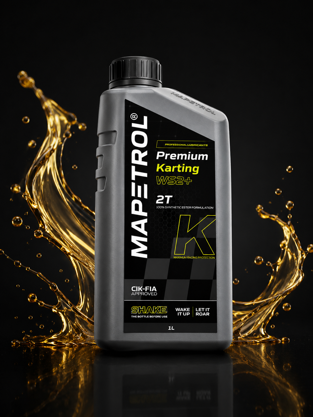 1L Mapetrol Premium K karting oil with WS2+ FIA approved
